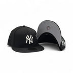 Black New York Yankees Gray Bottom Monotone Hummingbird City Art Side Patch New Era 59Fifty