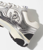 Chanel Trainers ‘White & Silver’