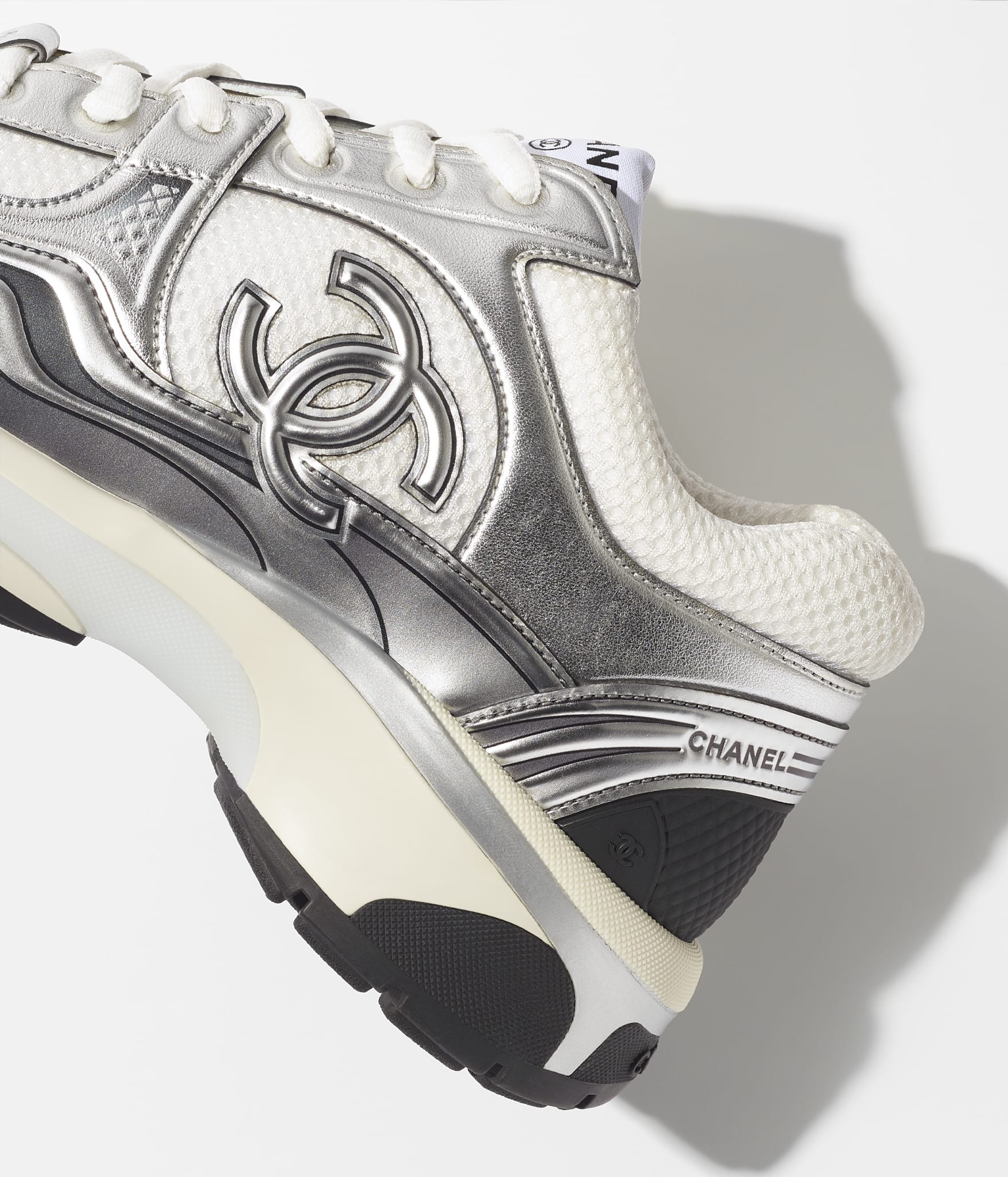 Chanel Trainers ‘White & Silver’