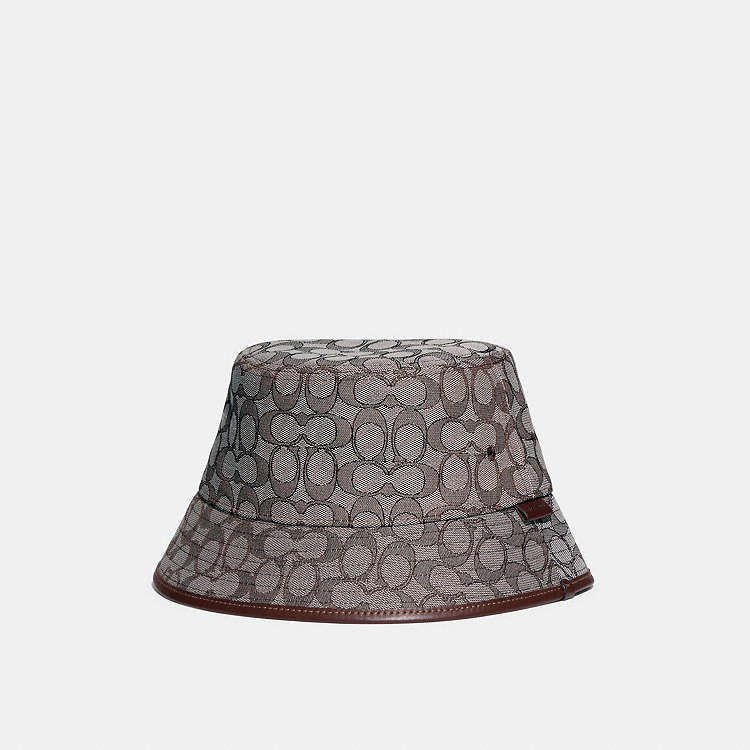COACH Signature Jacquard/Denim Bucket Hat