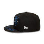 LA Dodgers MLB Zodiac Black 59FIFTY Fitted Cap