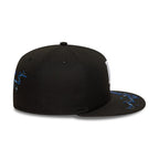 LA Dodgers MLB Zodiac Black 59FIFTY Fitted Cap