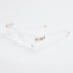 Chrome Hearts Cox Ucker Transparent Frames Clear & Gold