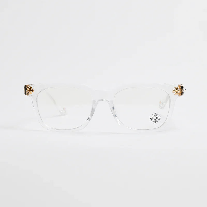 Chrome Hearts Cox Ucker Transparent Frames Clear & Gold