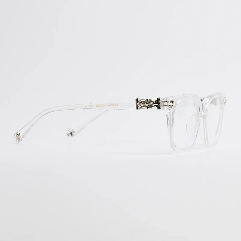 Chrome Hearts Cox Ucker Transparent Frames Clear & Silver