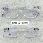 Chrome Hearts Cox Ucker Transparent Frames Clear & Silver