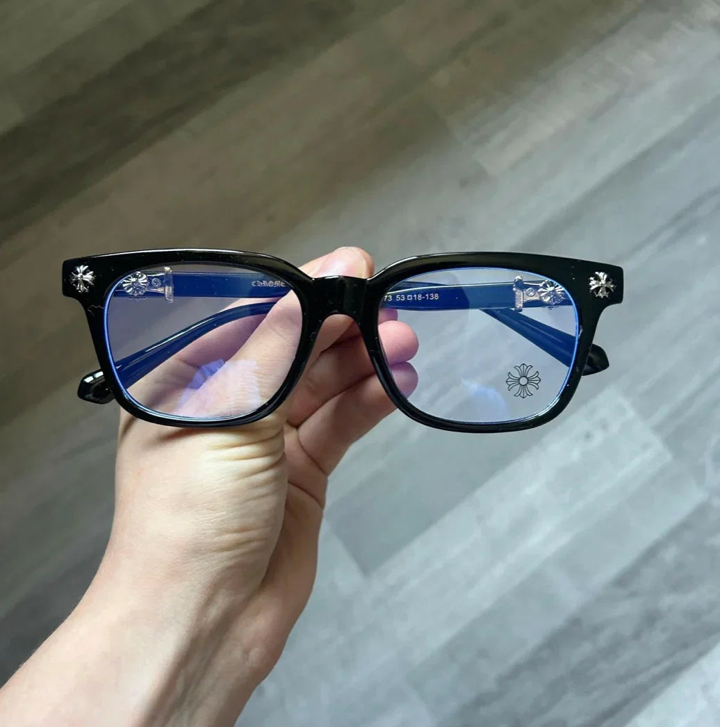 Chrome Hearts Cox Ucker Black & Silver Frames