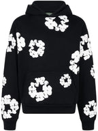 Denim Tears Wreath-Print “Black & White” hoodie