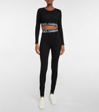 Dolce & Gabbana - Logo cotton-blend crop top