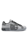 Dolce & Gabbana Sneakers portofino grey paneled embossed