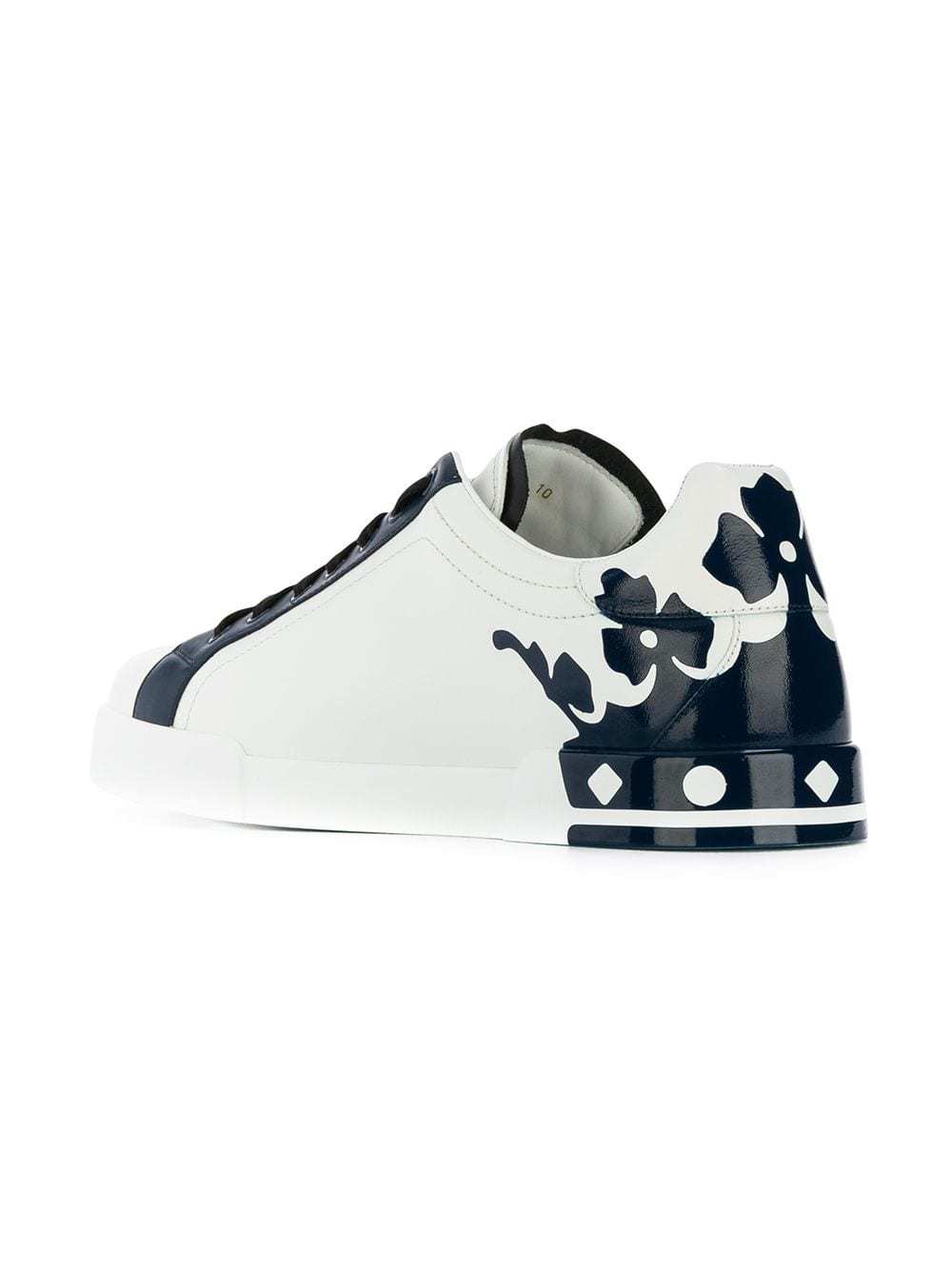 Dolce & Gabbana white leather Portofino sneakers
