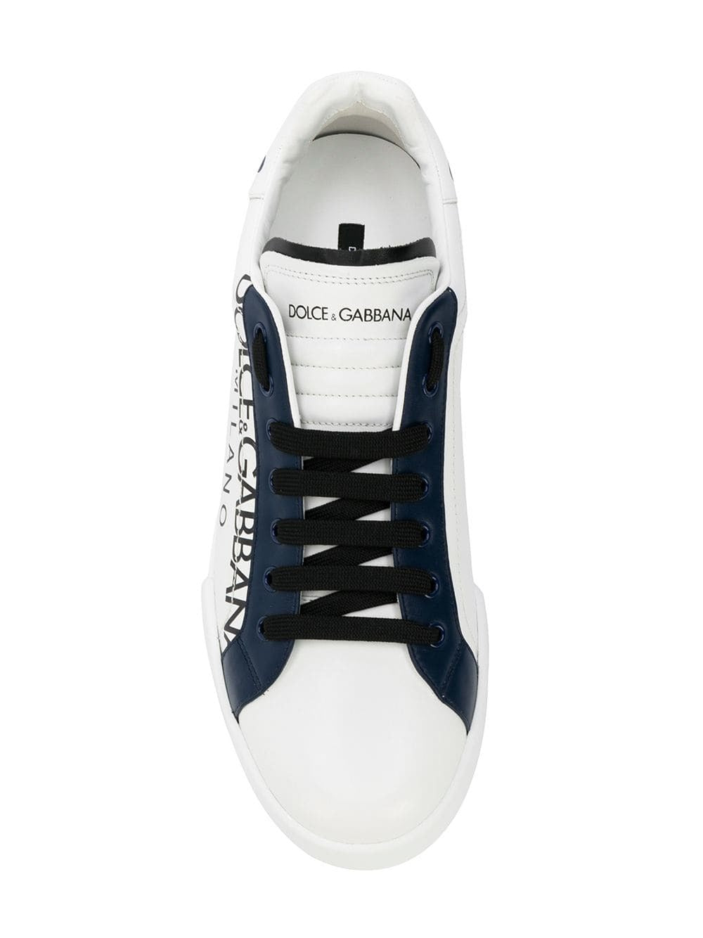 Dolce & Gabbana white leather Portofino sneakers