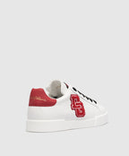 Dolce & Gabbana Portofino white leather sneakers with DG logo patch