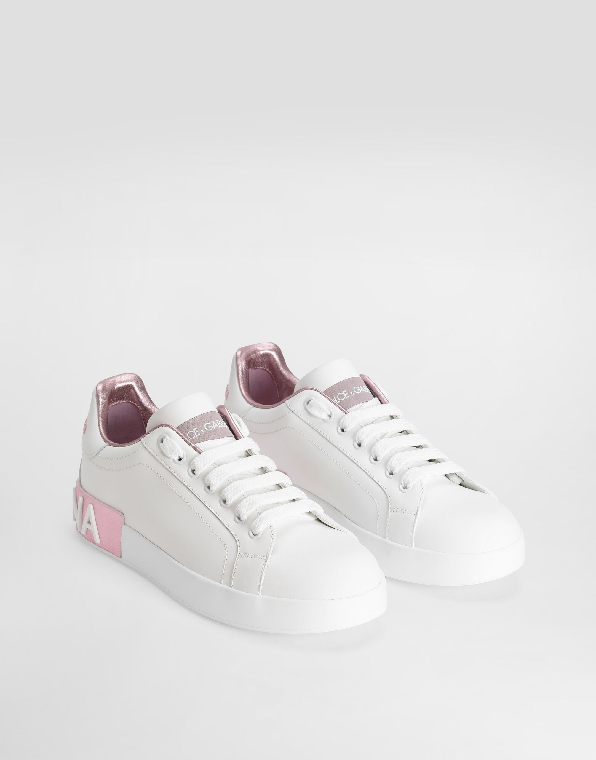 Dolce and Gabbana Calfskin nappa Portofino sneakers