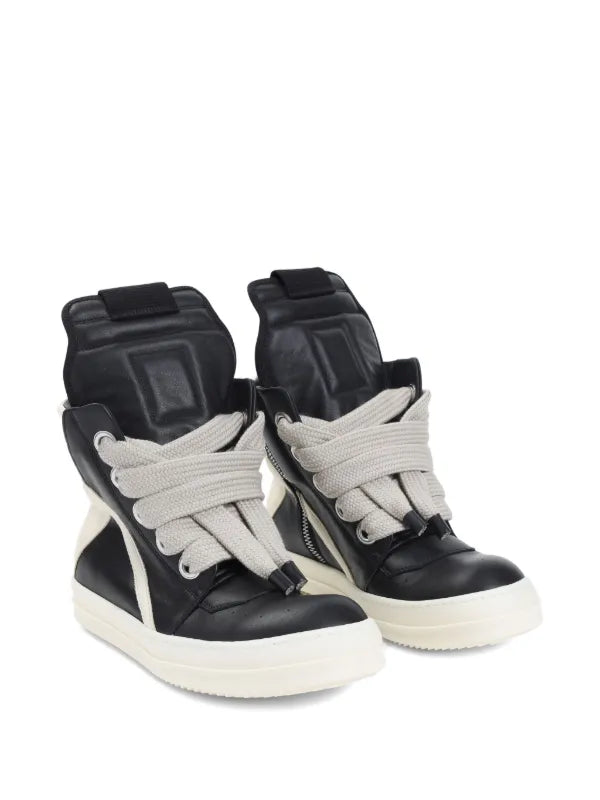 Rick Owens Geobasket Jumbo Lace High "Black/Milk" sneakers