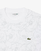 Lacoste Heavy Cotton Flower Print T-Shirt