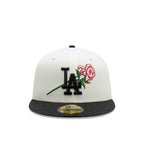 59Fifty MLB Los Angeles Dodgers Pink Rose White Cap