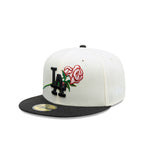 59Fifty MLB Los Angeles Dodgers Pink Rose White Cap