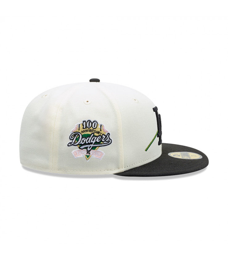 59Fifty MLB Los Angeles Dodgers Pink Rose White Cap