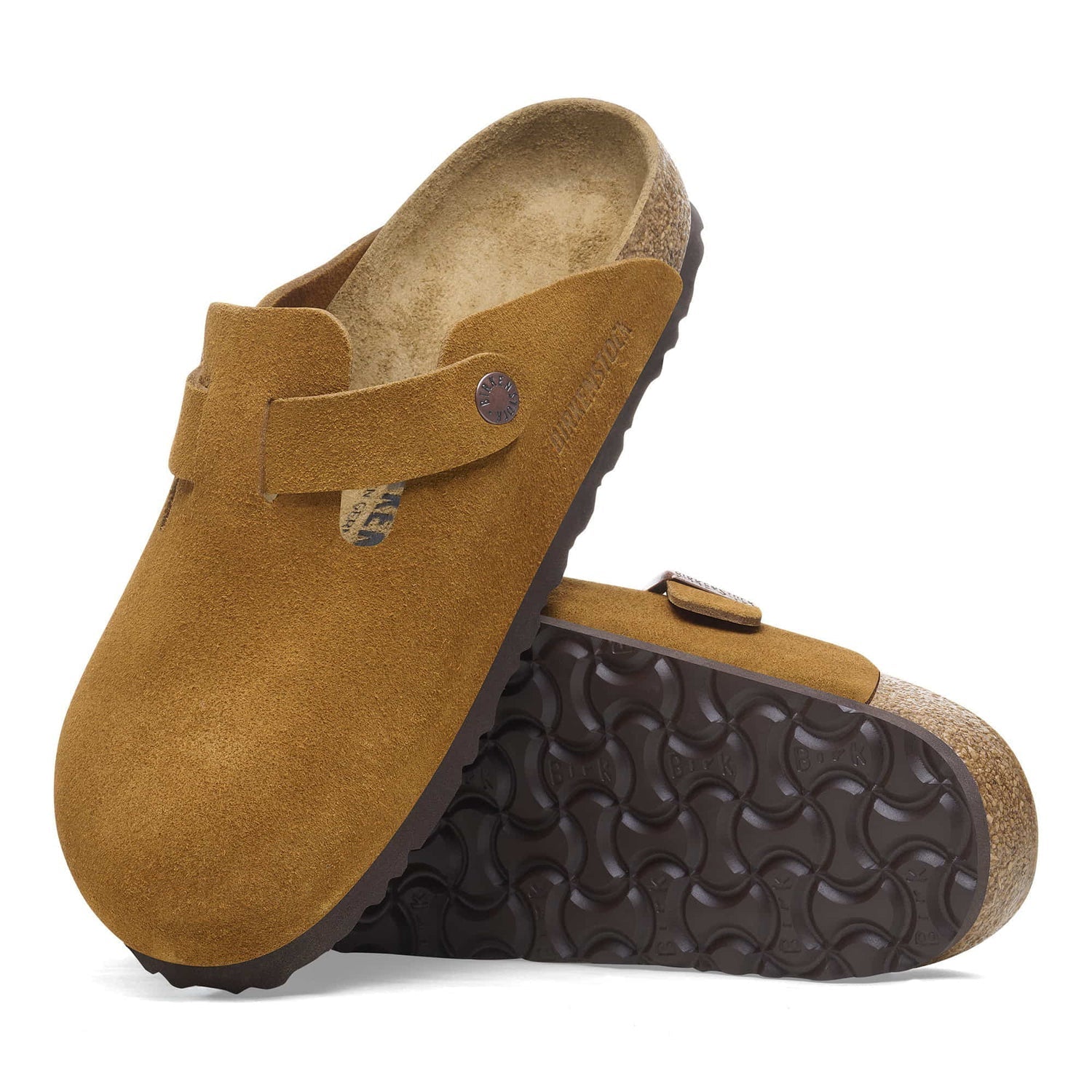 Birkenstock Boston Soft Footbed Suede clogs “Mink”