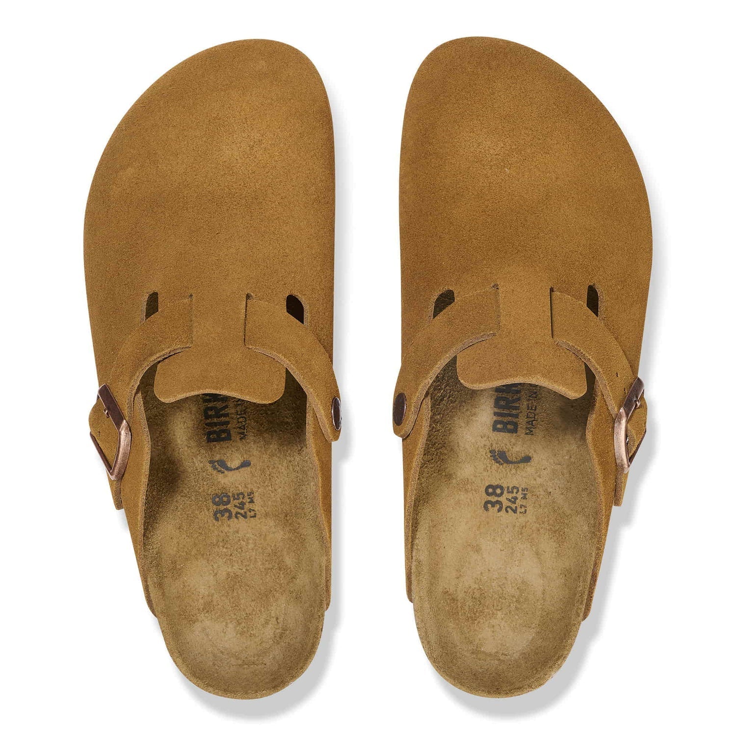 Birkenstock Boston Soft Footbed Suede clogs “Mink”