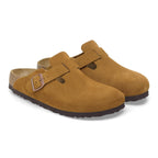 Birkenstock Boston Soft Footbed Suede clogs “Mink”