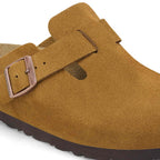 Birkenstock Boston Soft Footbed Suede clogs “Mink”