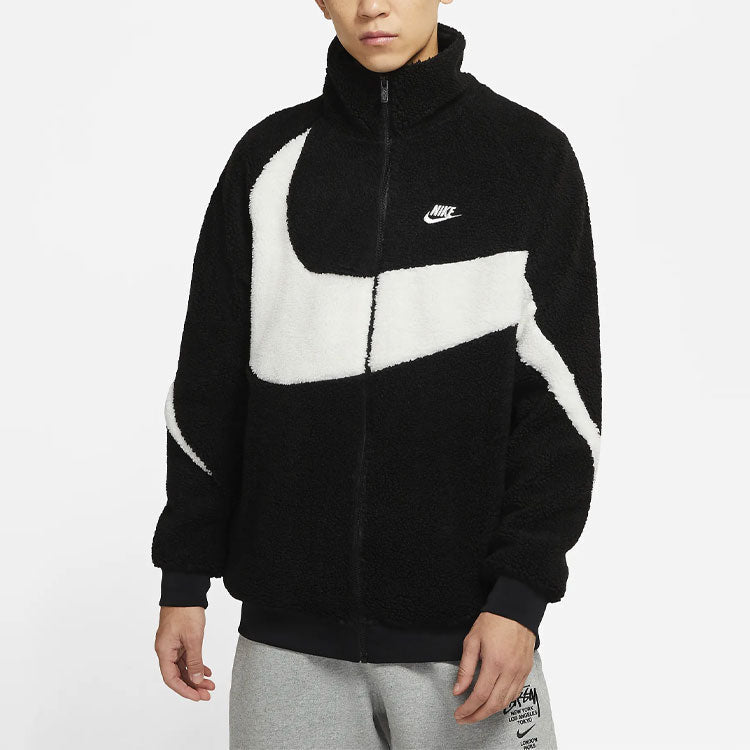 Nike Big Swoosh Large logo lamb’s wool stay warm Jacket
