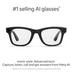 Ray-Ban Meta (Gen 2) Wayfarer Smart Glasses | Iconic Style Meets Next-Gen Meta AI Technology