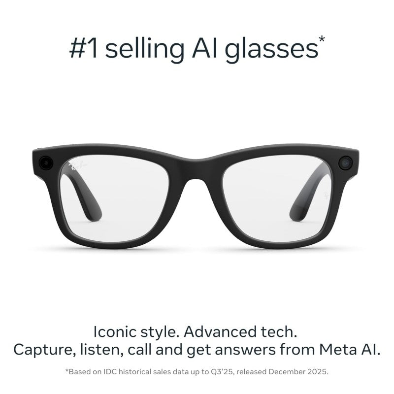 Ray-Ban Meta (Gen 2) Wayfarer Smart Glasses | Iconic Style Meets Next-Gen Meta AI Technology
