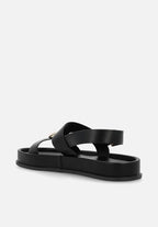 Polo Stone Moulded Trim Sandals Black