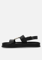 Polo Stone Moulded Trim Sandals Black