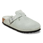 Birkenstock Boston buckle suede clogs