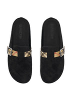 Burberry suede Urchin clogs