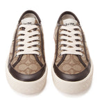 Brown Coach Citysole Platform Jacquard Sneakers