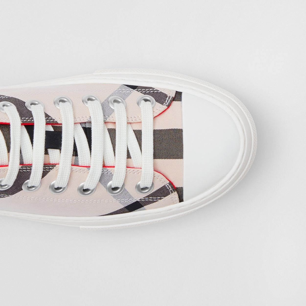 Burberry Check Cotton Sneakers Fully Boxed
