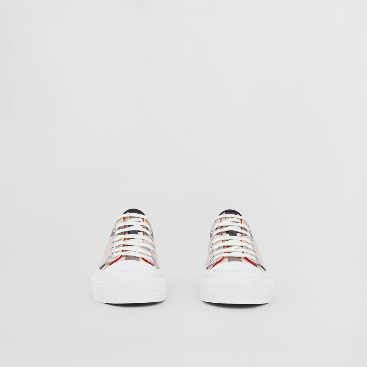 Burberry Check Cotton Sneakers Fully Boxed