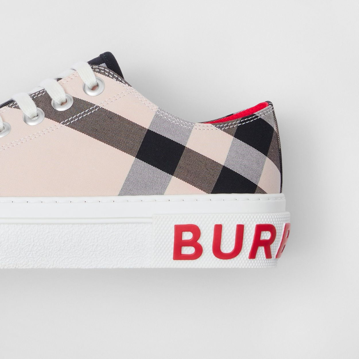 Burberry Check Cotton Sneakers Fully Boxed