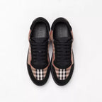 Burberry Vintage Check Cotton and Suede Sneakers