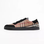 Burberry Vintage Check Cotton and Suede Sneakers