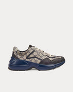 Gucci - Rhyton GG Supreme Beige / Blue Low Top Sneakers