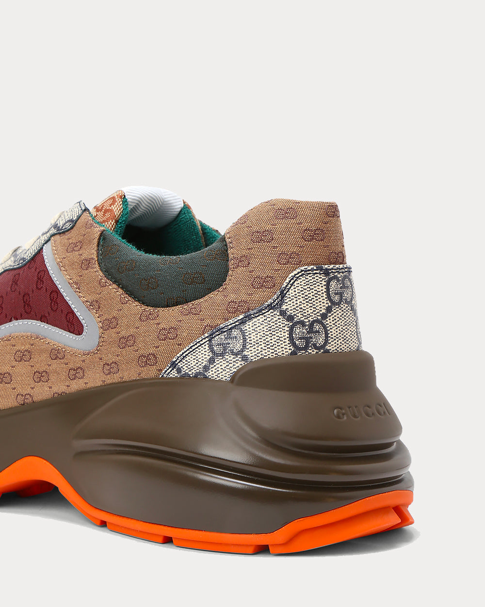 Gucci - GG Rhyton Brown Low Top Sneakers