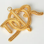 Christian Dior ‘Carriage Monogram Brooch’