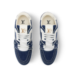 LOUIS VUITTON DENIM TRAINERS ‘INDIGO BLUE’ FULLY BOXED