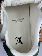 LOUIS VUITTON #54 GREEN DEMIER PRINT SNEAKERS