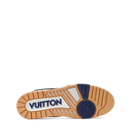 LOUIS VUITTON DENIM TRAINERS ‘CALF LEATHER TRIM’ FULLY BOXED