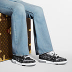 LOUIS VUITTON DENIM TRAINERS ‘BLACK’