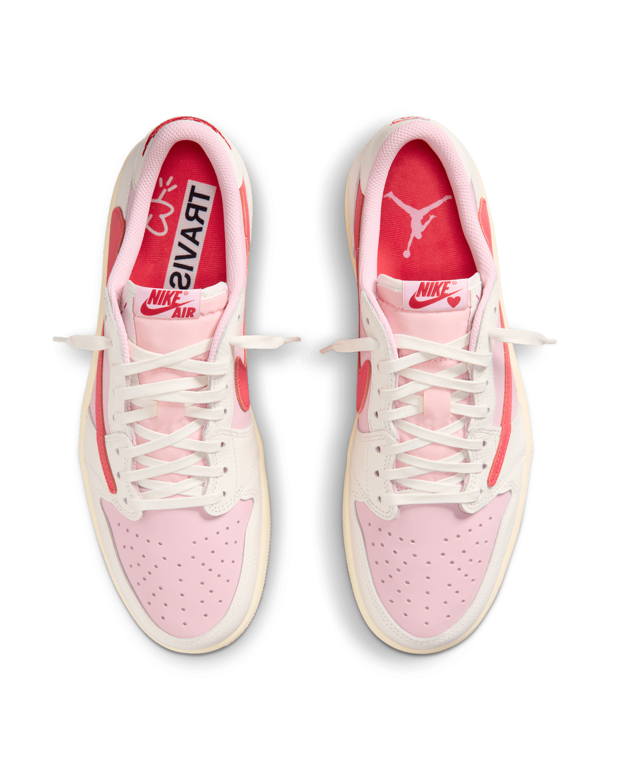 Jordan x Travis Scott Air Jordan 1 Low OG “Tropical Pink” lace-up sneakers