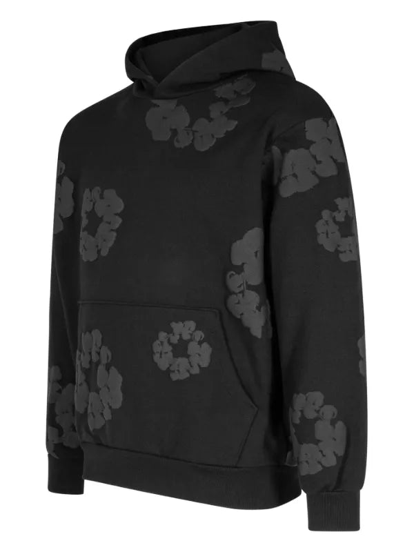 Denim Tears Wreath-Print “Black” hoodie