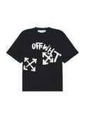 OFF-WHITE Paint Script Over Skate Short Sleeve T-Shirt